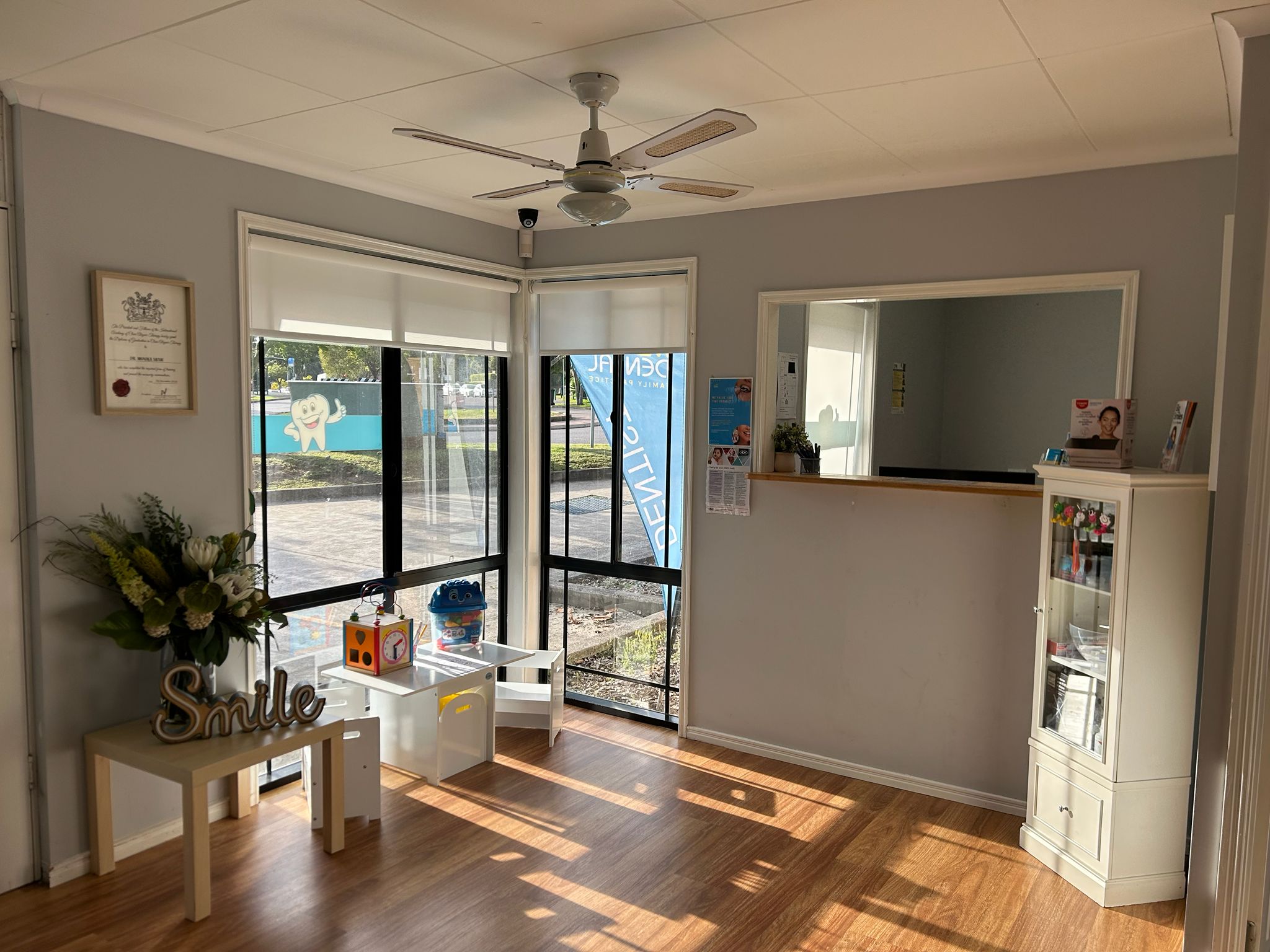 Reception at MS Dental Fletcher, 9 Churnwood Drive