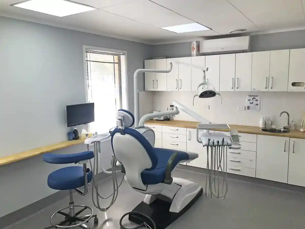 A treatment room at the MS Dental Fletcher clinic, where periodontal assessments are carried out