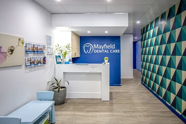 Reception at Mayfield Dental Care, 181 Maitland Road