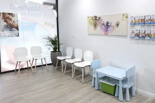 Waiting area at Mayfield Dental Care
