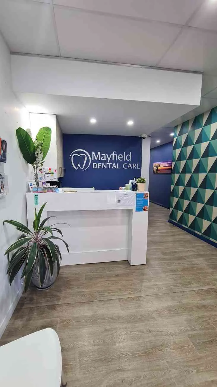 Bright, modern treatment room at MS Dental